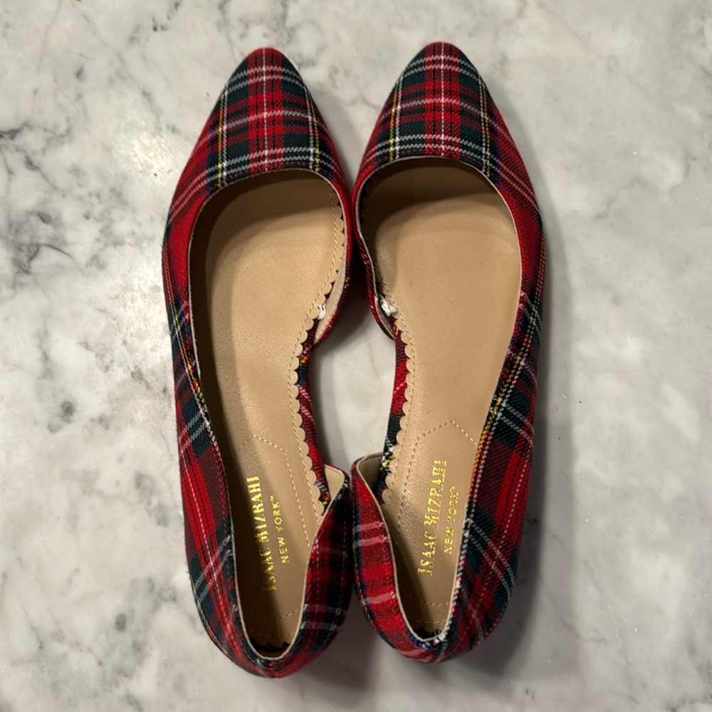 plaid flats